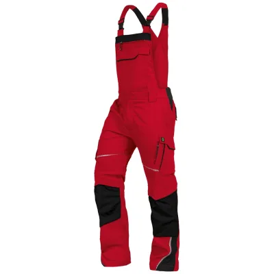 Leibwächter Latzhose Flex-Line FLEXL Gr. 60 rot/schwarz