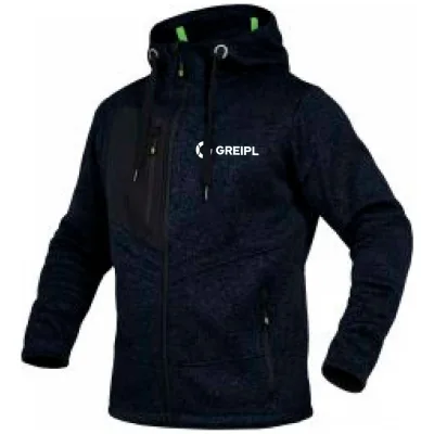 Leibwächter Strickjacke CASTJ Gr. 3XL marine mit GREIPL Bruststick