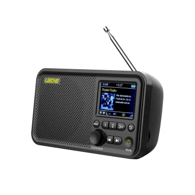 LEICKE DJ ROXXX DAB+ Radio mit Bluetooth 5.0, Küchenradio, 4000mAh Batterie