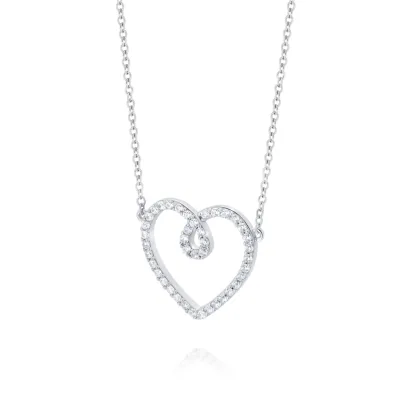 LEIS Kette 925 Sterling Silber rhodiniert Glänzend Zirkonia weiß
