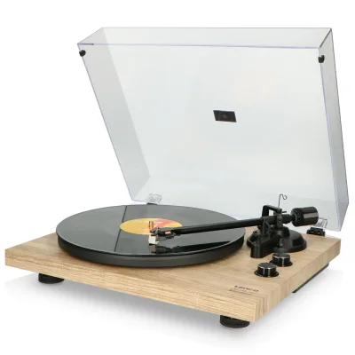 Lenco LBT-188PI - Plattenspieler mit Riemenantrieb und Bluetooth - Anti-Skating - Holz