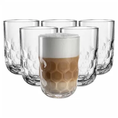 Leonardo Latte Macchiato Gläser (1) Gocce 390 ml 6er Set
