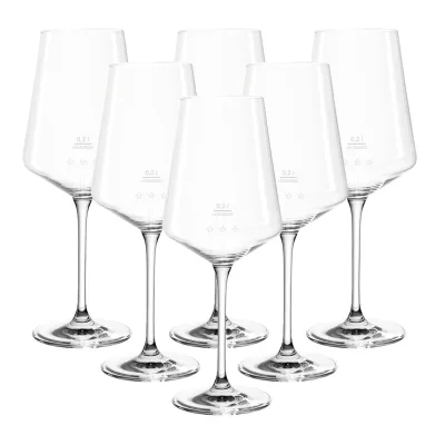 Leonardo Weißweingläser geeicht Puccini Gastro-Edition 0,2 l 6er Set
