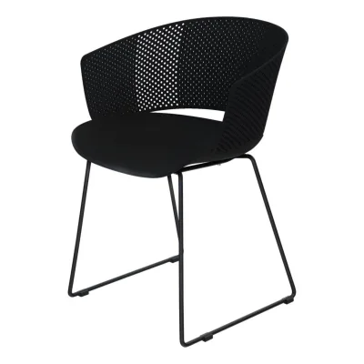 Lesli Living Design-Stuhl ORLY schwarz - 41261