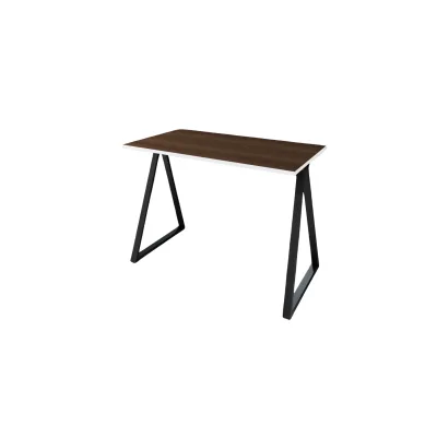 Letti Moderni Schreibtisch Wye 110x60 cm – Schwarz mit Wengue Dekor