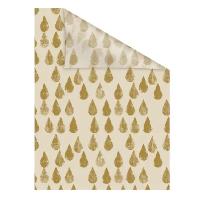 Lichtblick Fensterfolie selbstklebend, Sichtschutz, Golden Drops - Gold