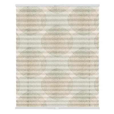 Lichtblick Plissee Klemmfix, ohne Bohren, blickdicht, Stripy Boho Drop India - Beige