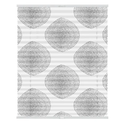 Lichtblick Plissee Klemmfix, ohne Bohren, blickdicht, Stripy Boho Drop  - Weiß