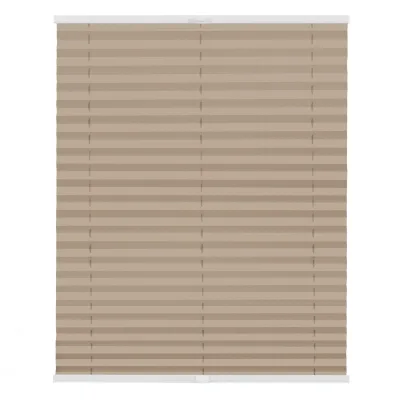 Lichtblick Plissee Klemmfix, ohne Bohren, verspannt, Verdunkelung - Beige