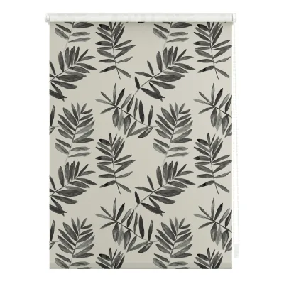 Lichtblick Rollo Klemmfix, ohne Bohren, blickdicht, Black Watercolor Branches - Schwarz