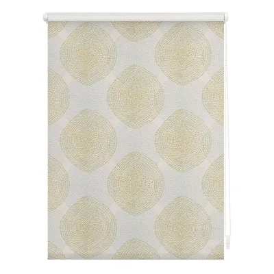 Lichtblick Rollo Klemmfix, ohne Bohren, blickdicht, Stripy Boho Drop India - Beige