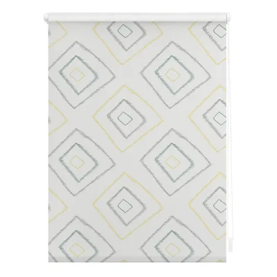Lichtblick Rollo Klemmfix, ohne Bohren, blickdicht, Stripy Boho Rectangle  - Beige