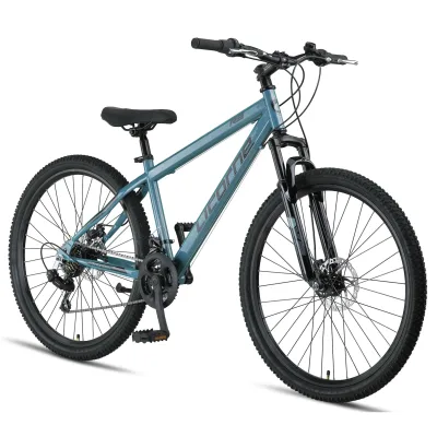 Licorne Bike Thunder Premium Mountainbike in 20, 24, 26, 27.5 und 29 Zoll Fahrrad für Mädchen Jungen Herren und Damen Discbremse Farbe:Aquamarine;Größe:27.5 Zoll