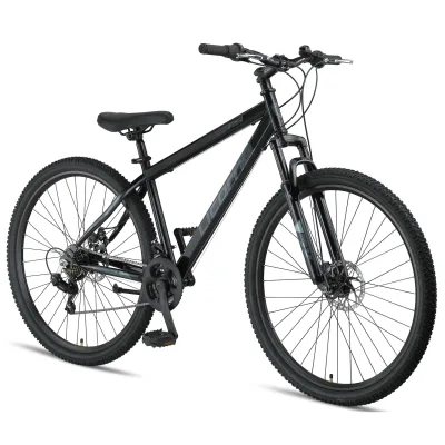 Licorne Bike Thunder Premium Mountainbike in 20, 24, 26, 27.5 und 29 Zoll Fahrrad für Mädchen Jungen Herren und Damen Discbremse Farbe:Schwarz;Größe:29 Zoll