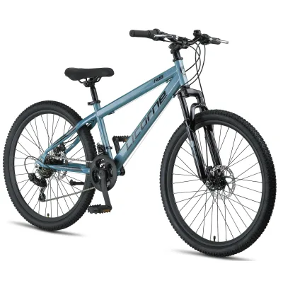 Licorne Bike Thunder Premium Mountainbike in 20, 24, 26, 27.5 und 29 Zoll Fahrrad für Mädchen Jungen Herren und Damen Discbremse Größe:26 Zoll;Farbe:Aquamarine