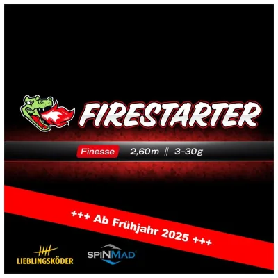 Lieblingsköder FIRESTARTER Finesse 2,60m 3-30g Spinnrute