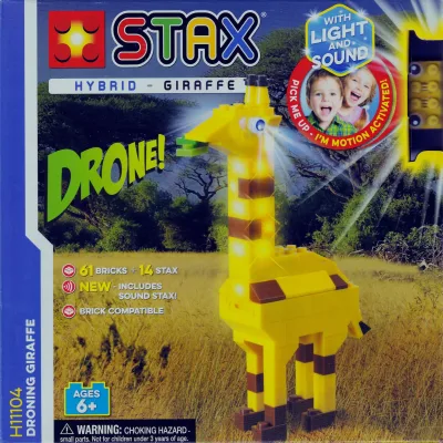 Light STAX Hybrid Droning Giraffe, Licht und Sound Bausteinset, kompatibel mit dem STAX System