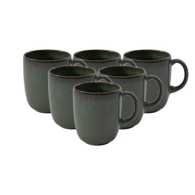 like. by Villeroy & Boch Becher mit Henkel Lave 400 ml 6er Set