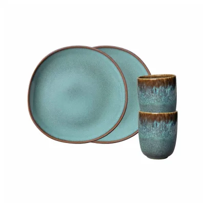 like. by Villeroy & Boch Frühstücks-Set Lave 4-tlg.