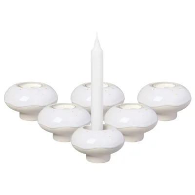 like. by Villeroy & Boch Kerzenhalter Donut Winter Glow ø 9,1 cm 6er Set