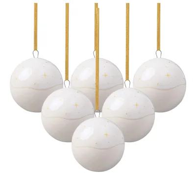 like. by Villeroy & Boch Ornamente Kugel Winter Glow 6er Set