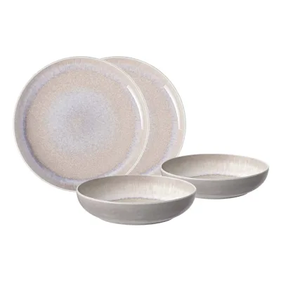 like. by Villeroy & Boch Tafel-Set Perlemor Sand 4-tlg.