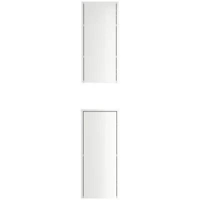 Limes Badschrank 2er Set zur Wandmontage weiß Hgl