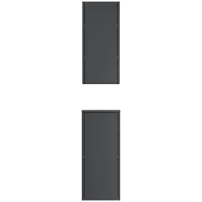 Limes Badschrank 2er Set zur Wandmontage weiß Hgl
