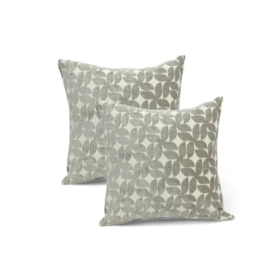 Linke Licardo Kissenhülle Beltana 40x40 cm 2er-Set silber