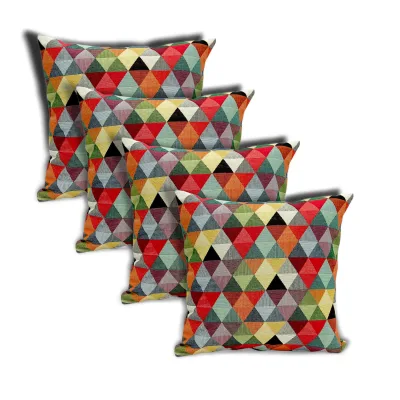 Linke Licardo Kissenhülle Dreiecke 40x40 cm 4er-Set