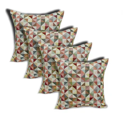 Linke Licardo Kissenhülle Triangle  50x50 cm 4er-Set