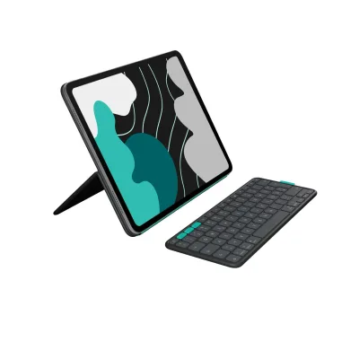 Logitech Folio Touch, graphite, für iPad Pro &; iPad Air 13 Zoll Tablet-Tastatur