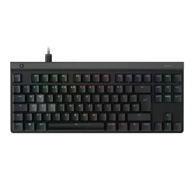 Logitech G515 RAPID TKL, Black Gaming-Tastatur (Magnetische Analogschalter, RGB, Kabel)