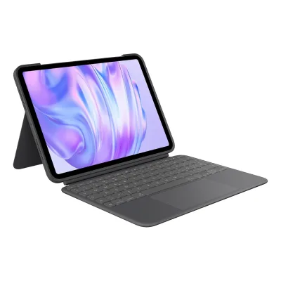 Logitech Logitech Combo Touch Keyboard Case für 11" iPad Pro (M4), Schwarz Tablet-Tastatur mit Bookcover