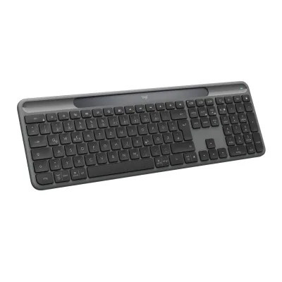 Logitech Signature Slim Solar+ kabellose Bluetooth Tastatur Solar Akku Graphit