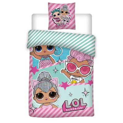 LOL Surprise Bettwäsche 140×200 cm + 65x65 cm – GOTS-zertifiziert