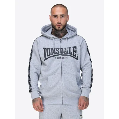 Lonsdale Herren Kapuzensweatjacke mit Reißverschluss normale Passform BIGTON