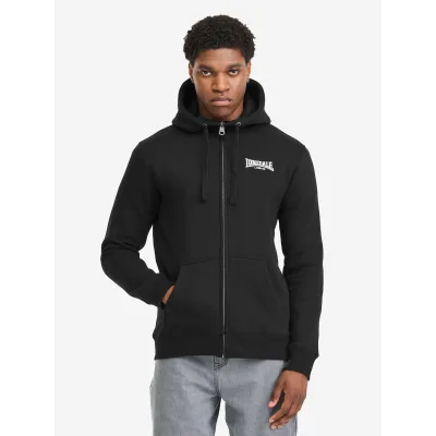 Lonsdale Herren Kapuzensweatjacke mit Reißverschluss normale Passform BURRARD