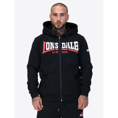 Lonsdale Herren Kapuzensweatjacke mit Reißverschluss normale Passform GARRIGILL