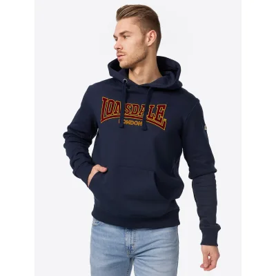 Lonsdale Herren Kapuzensweatshirt schmale Passform HOODED CLASSIC LL002