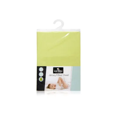 Lorelli Babybett Spannbetttuch Jersey 120 x 60 cm Bettlaken Babybetten, waschbar grün