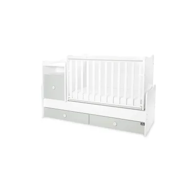 Lorelli Babybett Trend Plus 70x160cm Schreibtisch Kinderbett Schubladen Kommode grün