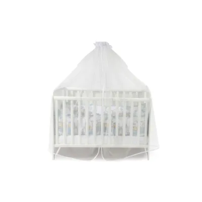 Lorelli Babybetthimmel, Baldachin 480 x 150 cm Insektenschutz Babybett Laufstall weiß