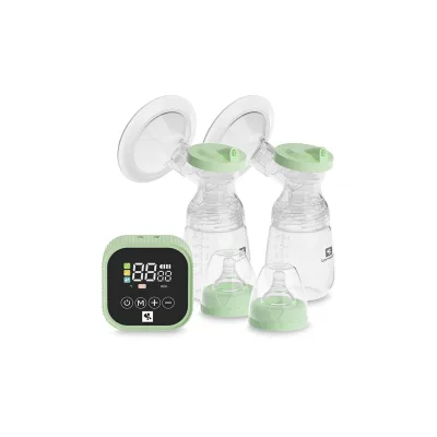 Lorelli Doppelmilchpumpe Eva elektrisch Fassungsvermögen 180ml USB-Kabel Timer grün