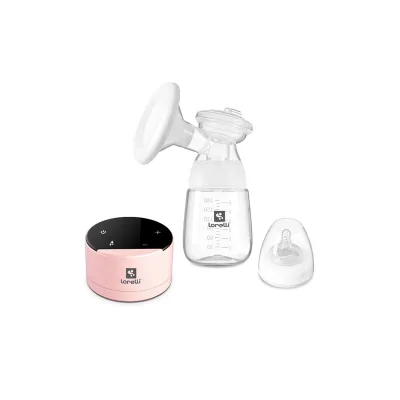 Lorelli elektrische Milchpumpe Daily Comfort Touchscreen, 180 ml, Schutzdeckel pink