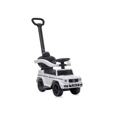 Lorelli Kinder Rutschauto Mercedes Benz G350 Schubstange Musikfunktion Staufach weiß