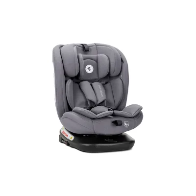 Lorelli Kindersitz Capella 40 - 150 cm Isofix Kopfkissen Kopfstütze verstellbar grau