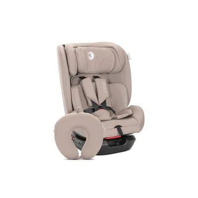 Lorelli Kindersitz Voyager i-Size (40-150 cm) Nackenkissen, Kopfstütze, Gurt beige braun