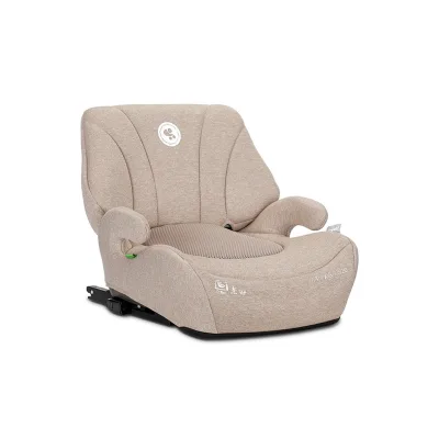 Lorelli Kindersitzerhöhung Pyxis Isofix 125-150 cm Rückenlehne abnehmbar EPS beige