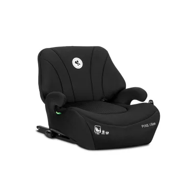 Lorelli, Kindersitzerhöhung Pyxis Isofix 125-150 cm Rückenlehne abnehmbar EPS schwarz